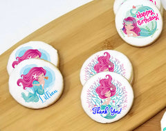 Mermaid Round Sugar Cookie