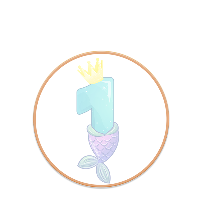 Mermaid Number Cookies