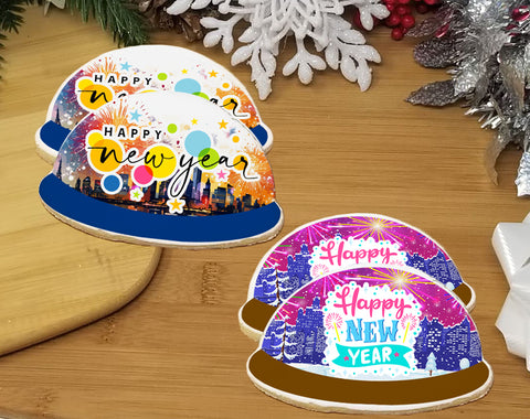 New Year Scene Cookies