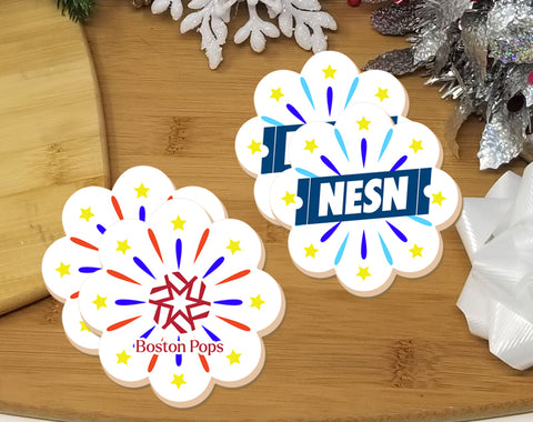 New Year Firework Logo Cookies