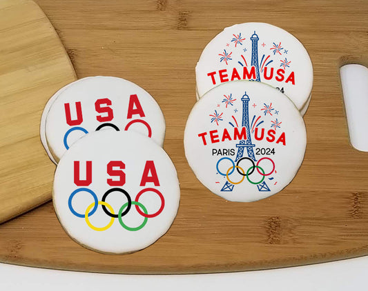 Round Olympics Cookies