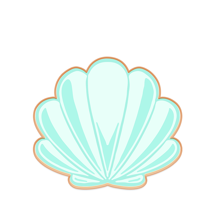 Seashell Logo Cookies