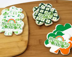 St. Patrick's Day Shamrock Sugar Cookie