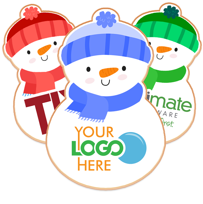 Snowman Logo Cookies