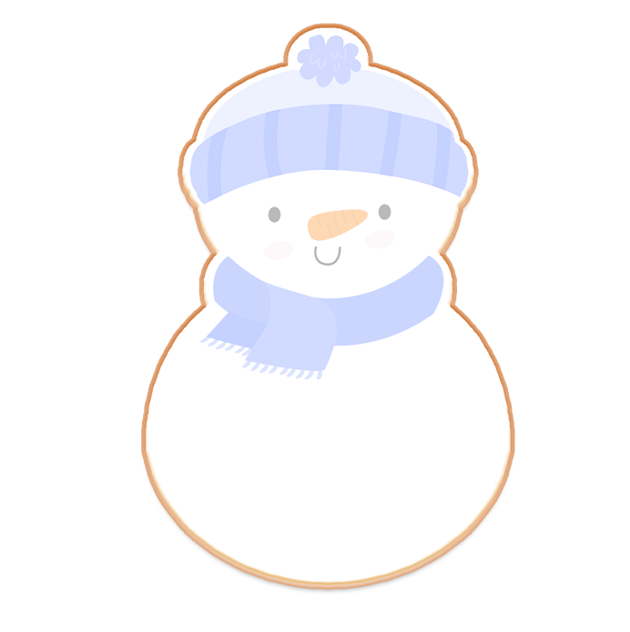 Snowman Logo Cookies