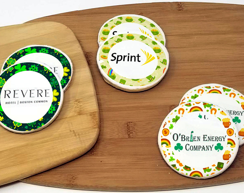 St Patrick's Day Round Logo Sugar Cookie