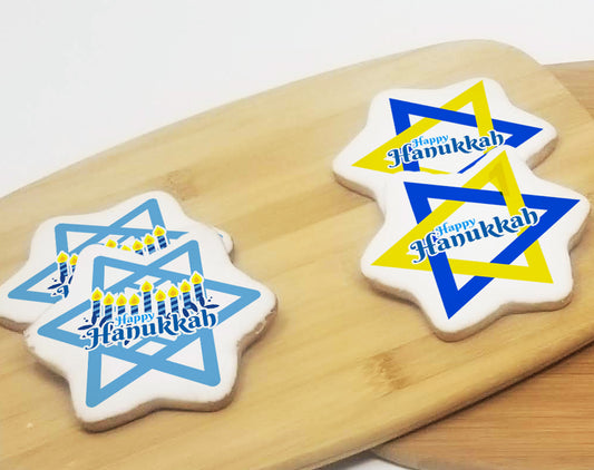 Hanukkah Star of David Sugar Cookies