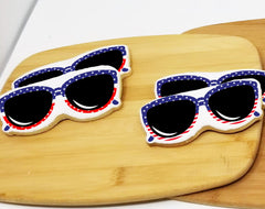 4th of July Sunglasses Sugar Cookies
