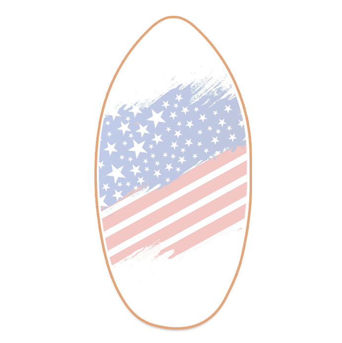 Americana Surf Board Cookies