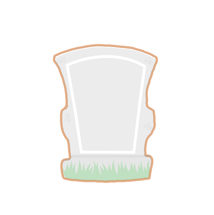 Tombstone Logo Cookies