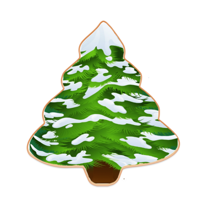Winter Tree Cookies
