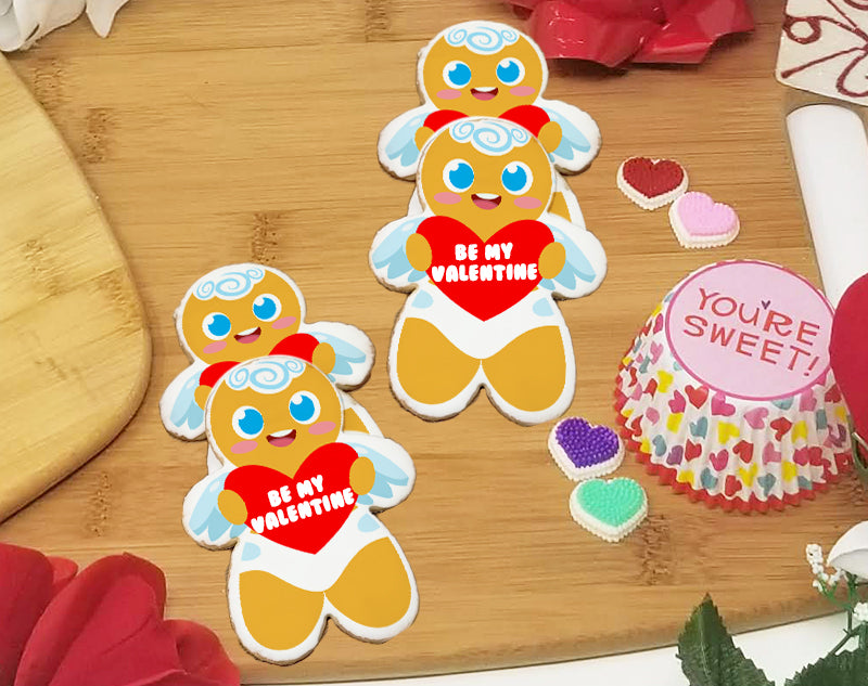 Valentine's Day Cupid Sugar Cookies
