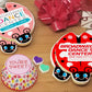 Valentine's Day Ladybug Logo Sugar Cookie