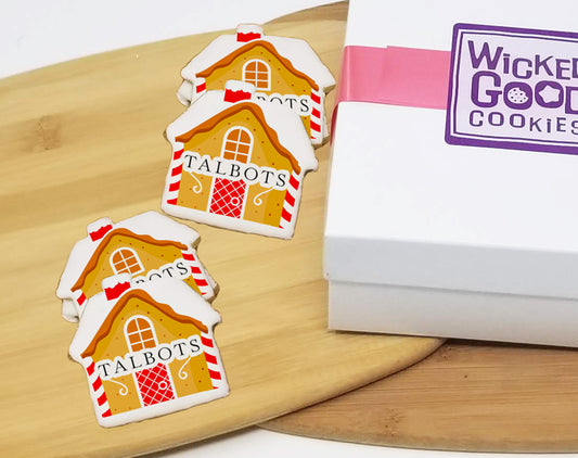 Gingerbread House Logo Sugar Cookie Gift Box