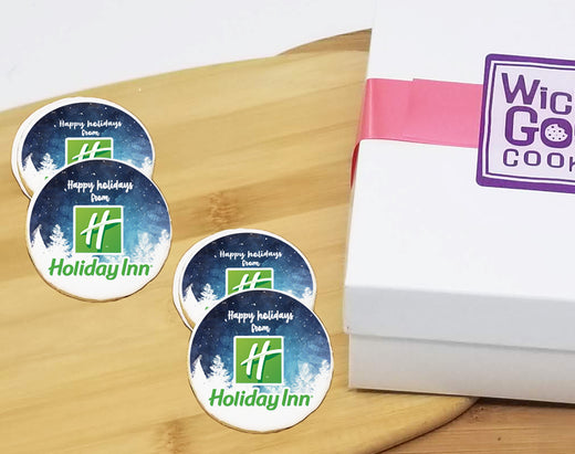 Winter Round Logo Cookie Gift Box