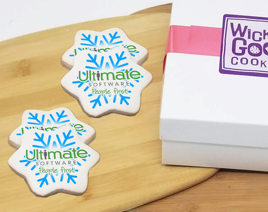 Snowflake Logo Sugar Cookie Gift Box