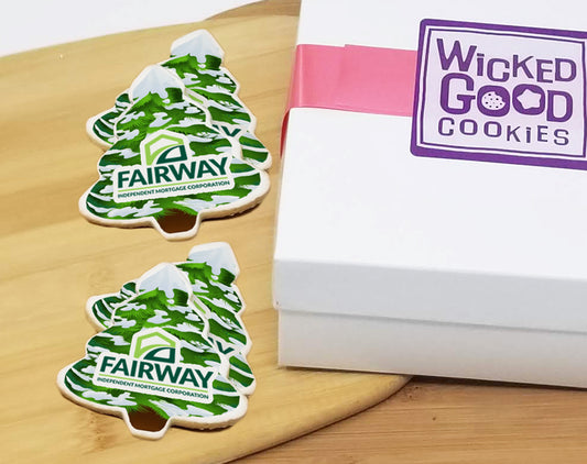 Snowy Tree Logo Sugar Cookie Gift Box