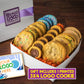 Winter Holiday Variety Cookie Gift Box w/ 3x4 Rectangle Logo Cookie