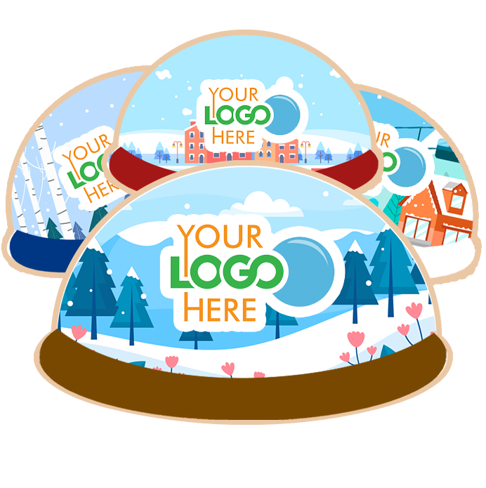 Snow Globe Logo Cookies
