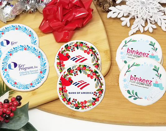 Winter Round Frames Logo Sugar