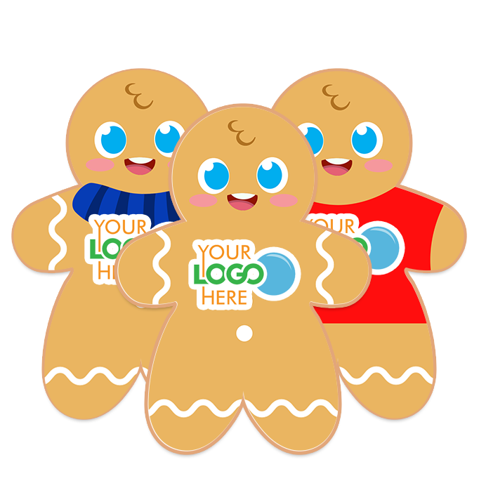 Gingerbread Man Logo Cookies