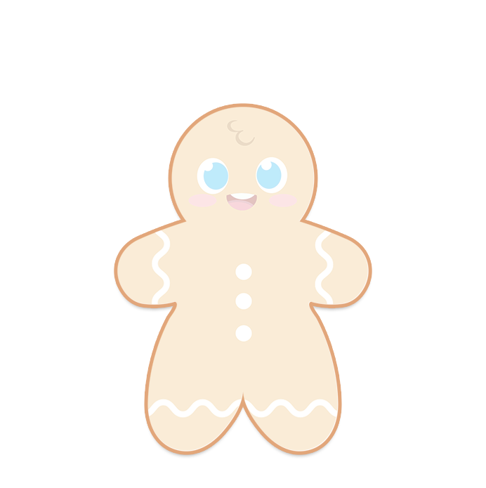 Gingerbread Man Logo Cookies