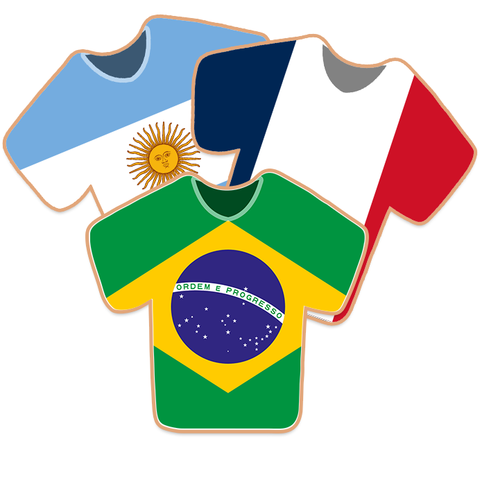World Soccer Jersey Cookies
