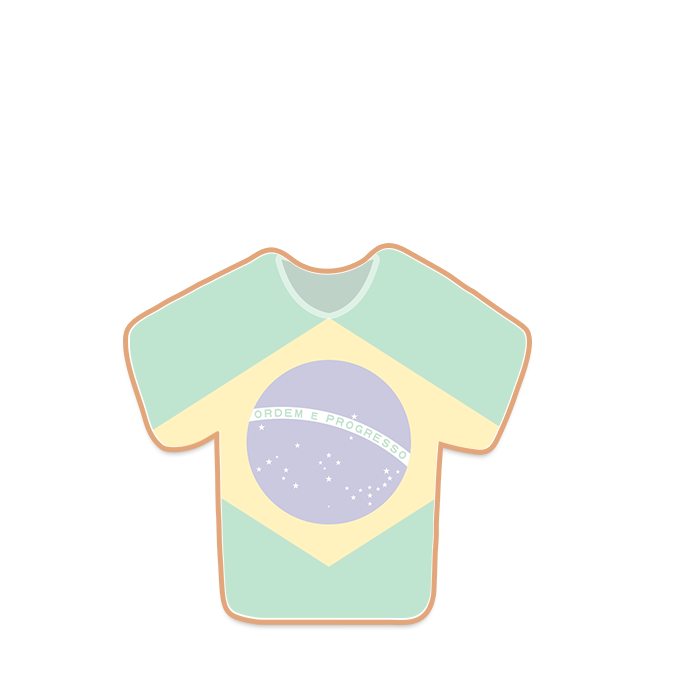 World Soccer Jersey Cookies