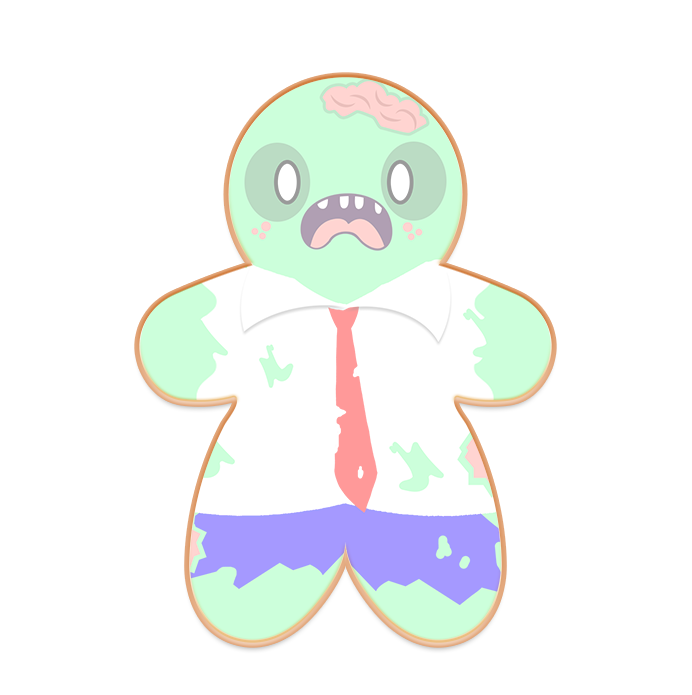 Corporate Zombie Logo Cookies