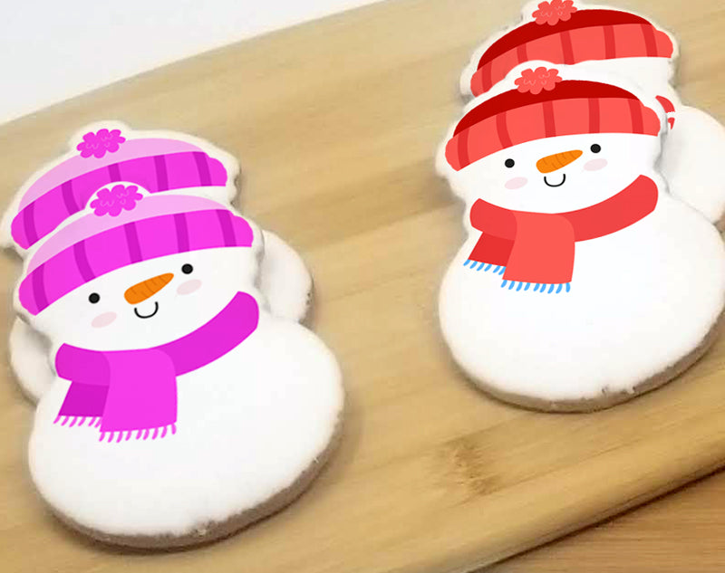 Snowman Sugar Cookies