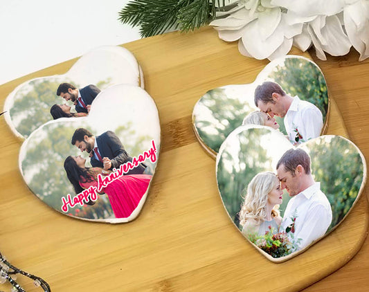 Heart Custom Photo Sugar Cookies