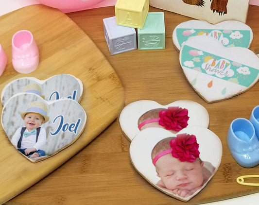Heart Custom Photo Sugar Cookies