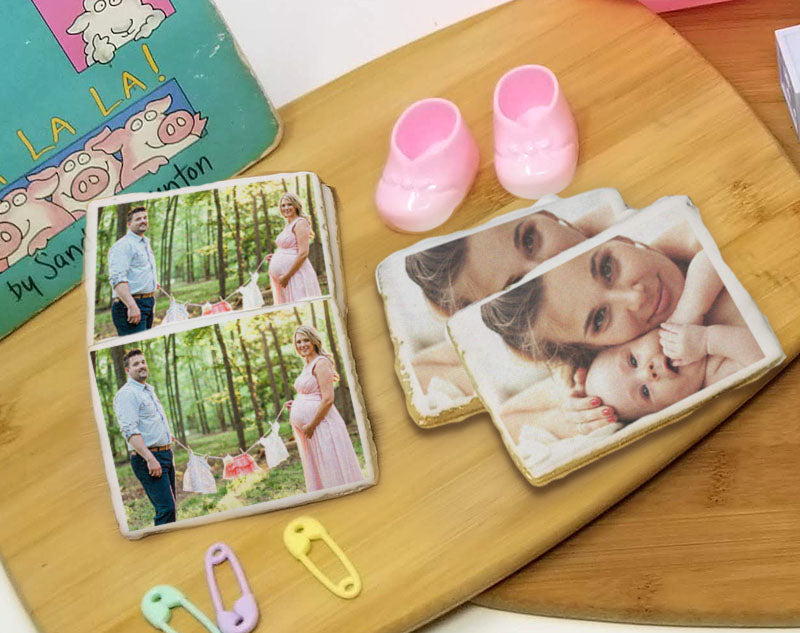 Baby Rectangle Photo Sugar Cookies – Wicked Good Cookies