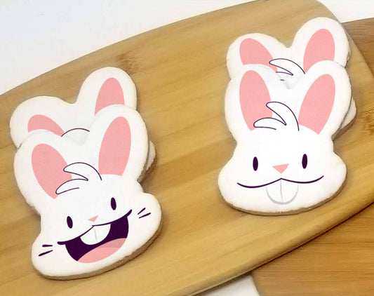 Bunny Head Sugar Cookies