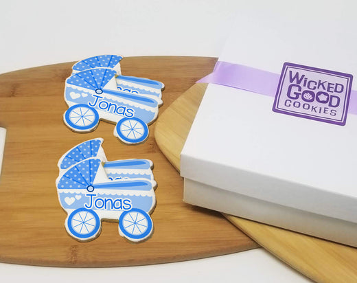 Baby Stroller Sugar Cookie Gift
