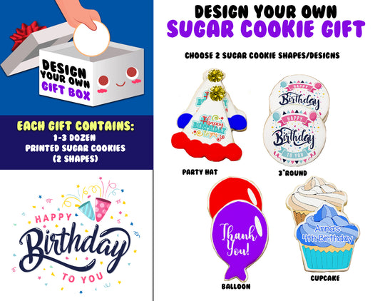 Design Your Own Birthday Sugar Cookie Gift