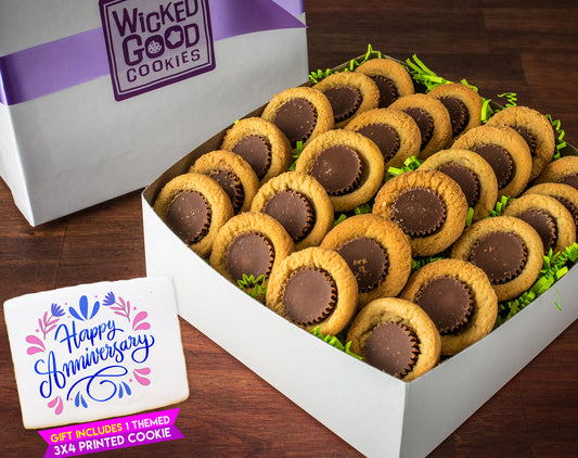 Anniversary Peanut Butter Puddles Cookie Gift Box