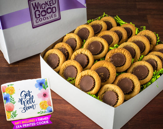 Get Well Soon Peanut Butter Puddles Cookie Gift Box