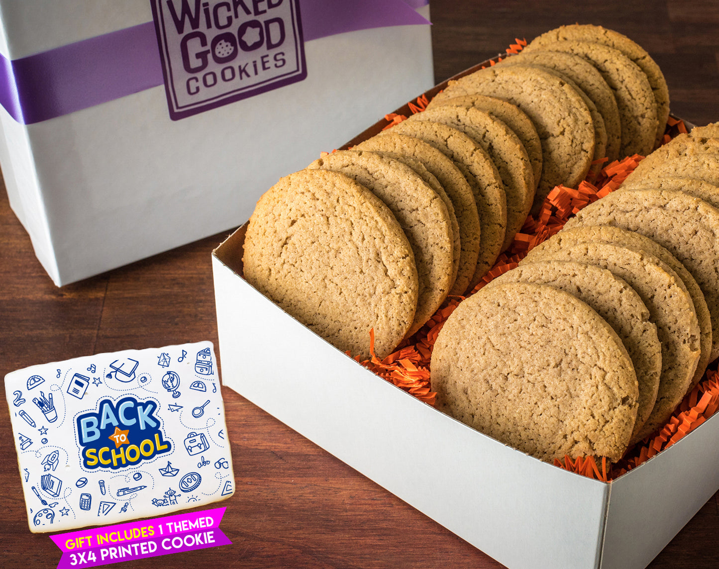 Back to School Snickerdoodle Cookie Gift Box