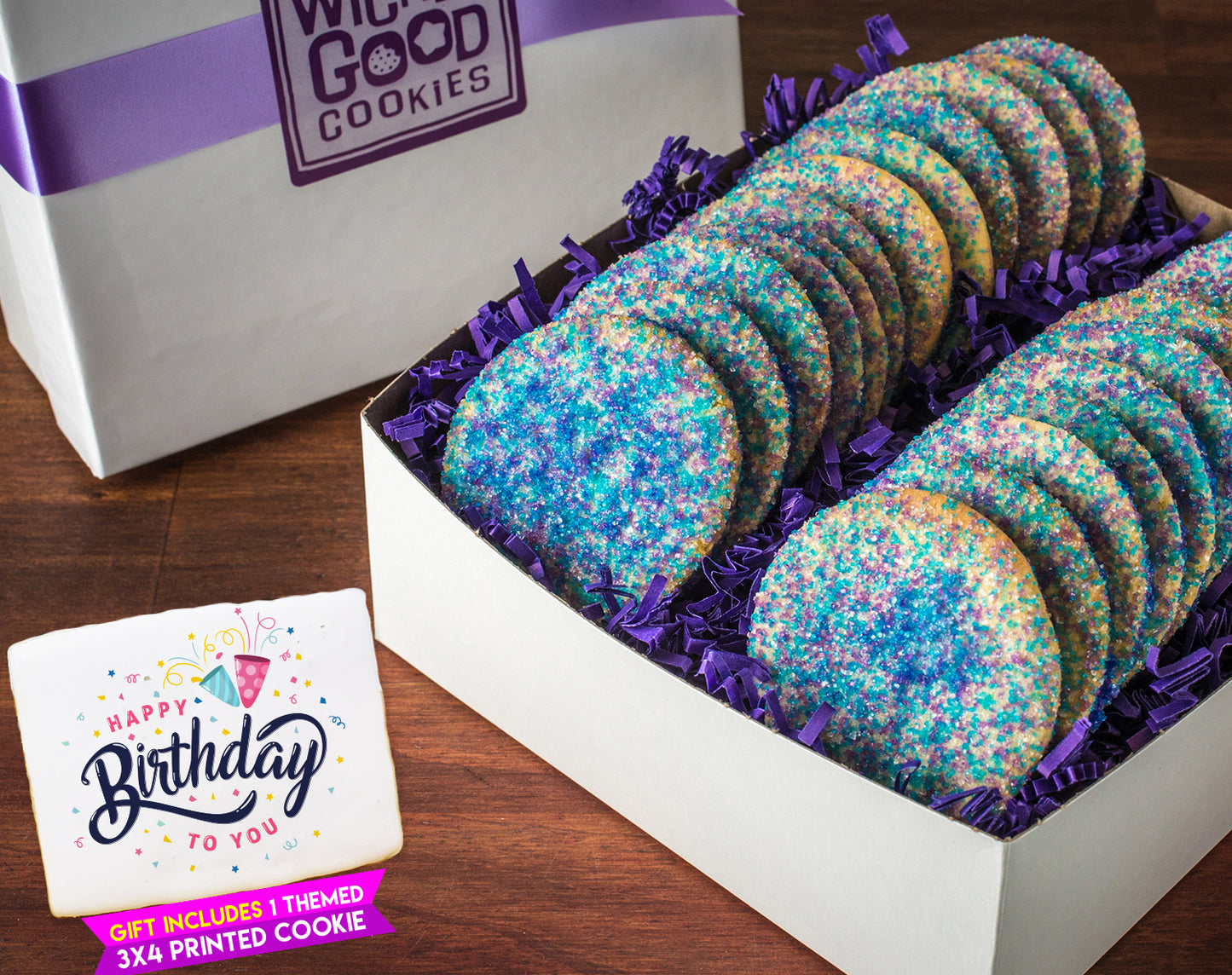 Birthday Sugar Sprinkle Cookie Gift Box