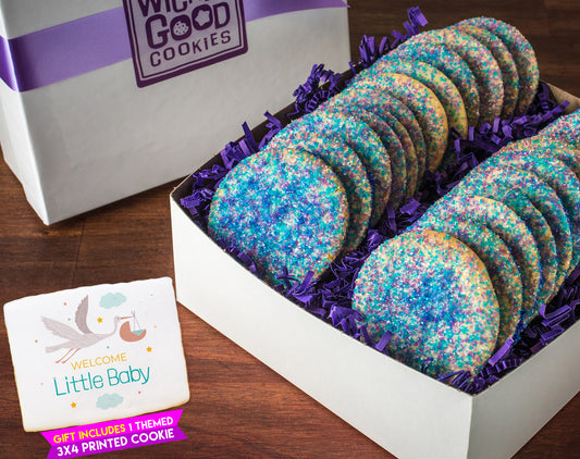 New Baby Sugar Sprinkle Cookie Gift Box