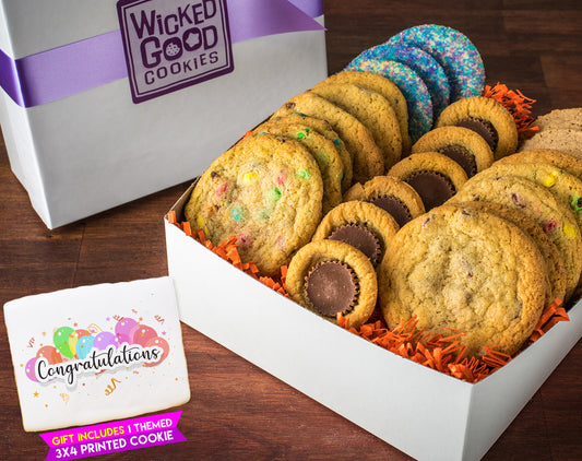 Congratulations Variety Cookie Assortment Gift Box