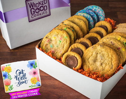 Get Well Soon Variety Cookie Assortment Gift Box