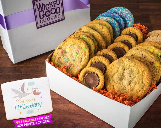 New Baby Variety Cookie Assortment Gift Box