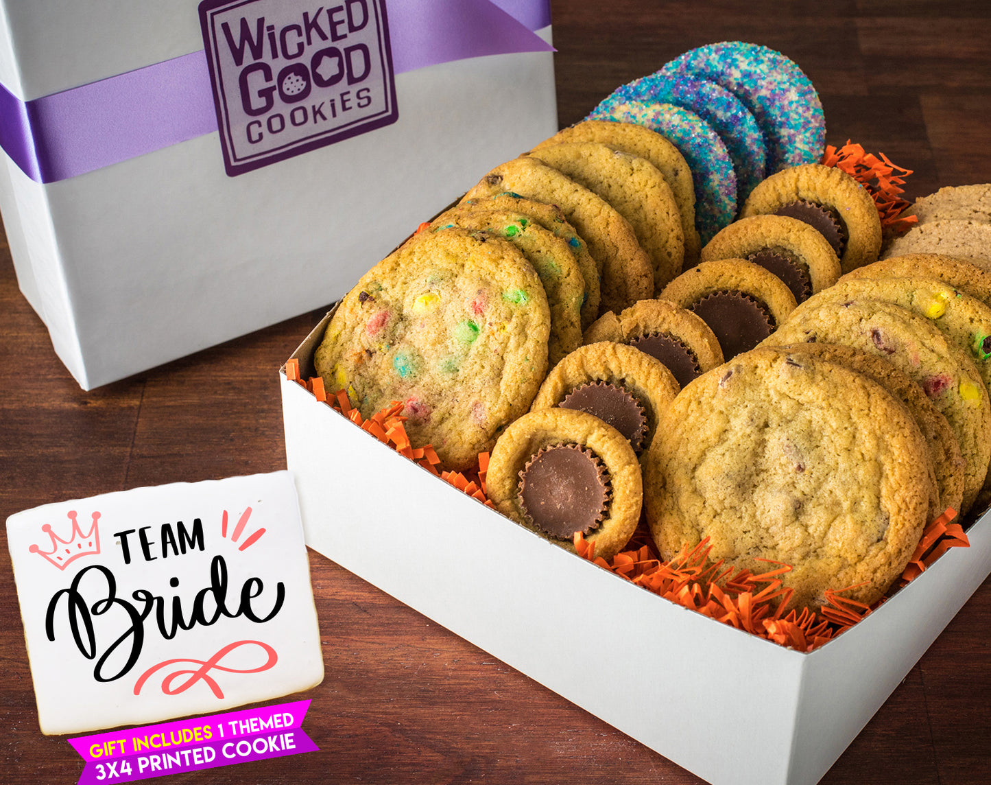Team Bride Variety Cookie Assortment Gift Box