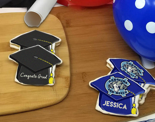 Graduation Cap Sugar Cookies