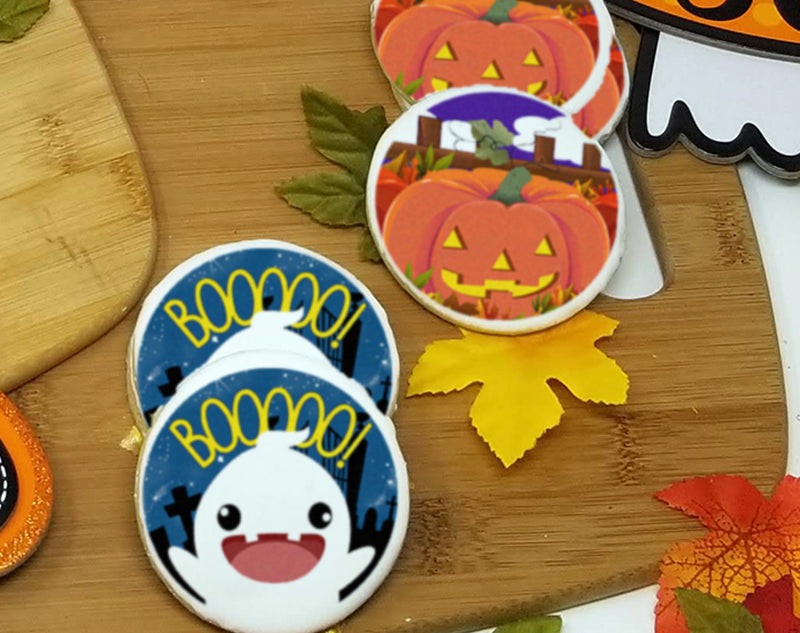 Creepy Creatures Round Sugar Cookies