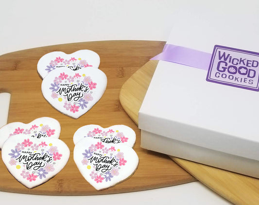 Mother's Day Heart Sugar Cookie Gift