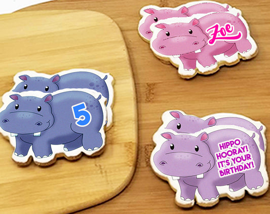 Hippo Sugar Cookies
