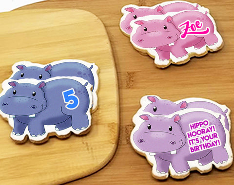 Hippo Sugar Cookies